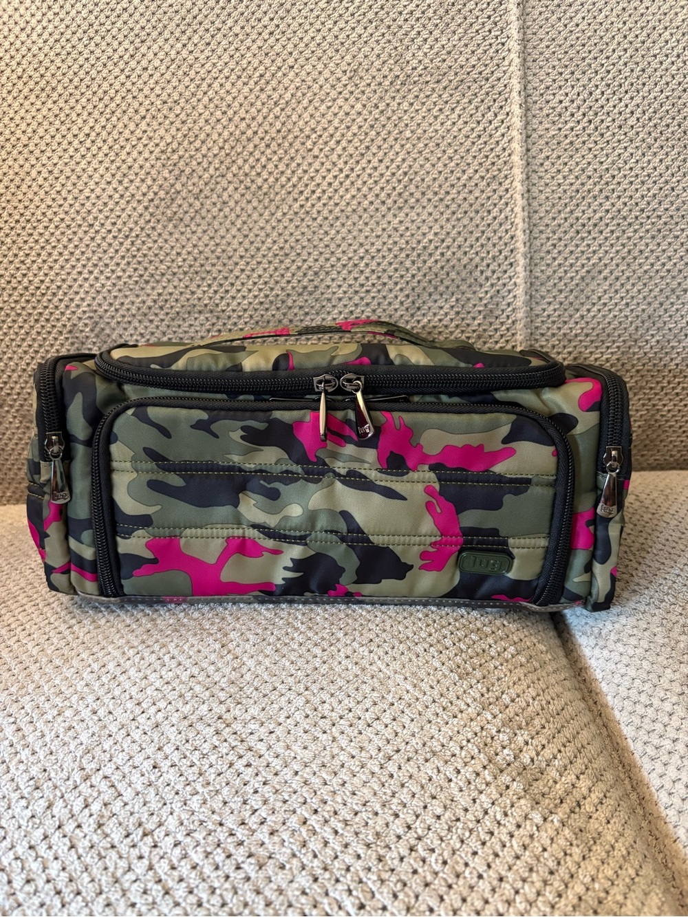 lug Rare Camo Orchid Trolley Cosmetic or Storage Bag - Great Condition